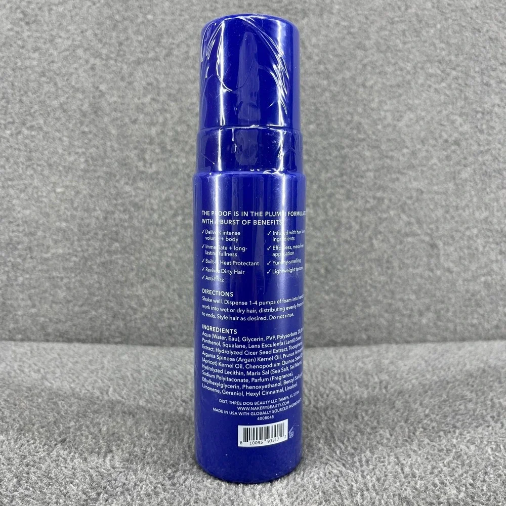 NAKERY Beauty Bombshell Burst Plump Lift Hair Styling‎ Foam 6.76 fl oz SEALED
